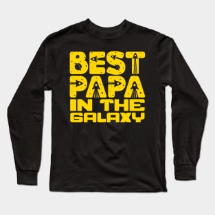 Best Papa In The Galaxy Long Sleeve T-Shirt